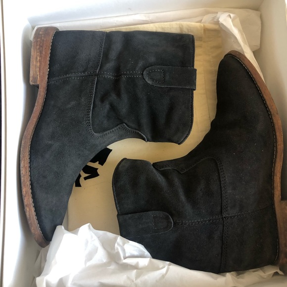 Isabel Marant Crisi in black suede ankle boots. Size 37. Made in Portugal - Picture 8 of 13
